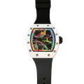 Richard Mille RM68-01 Hand Wind Men Transparent Dial Ceramics Bezel Watch