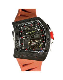 Richard Mille RM70-01 Mechanical Men Rubber Band Carbon Fiber Dark Grey Dial