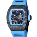 Richard Mille RM 010 Automatic Men Carbon Fiber Rubber Band