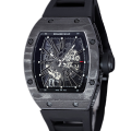 Richard Mille RM 010 Men Automatic Rubber Band Transparent Dial