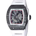 Richard Mille RM 010 Automatic Men Transparent Dial Rubber Band