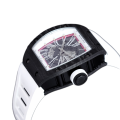 Richard Mille RM 010 Automatic Men Transparent Dial Rubber Band