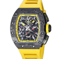 Richard Mille RM 011 Men Automatic Transparent Dial Carbon Fiber