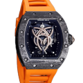 Richard Mille RM 019 Automatic Men Transparent Dial Rubber Band