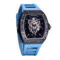 Richard Mille RM 019 Automatic Men Carbon Fiber Transparent Dial Rubber Band