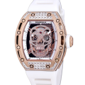 Richard Mille RM 052 Men Automatic Stainless Steel Diamonds Skull Dial