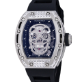 Richard Mille RM 052 Automatic Men Diamonds Skull Dial Rubber Band