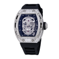 Richard Mille RM 052 Automatic Men Diamonds Skull Dial Rubber Band