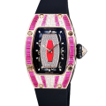 Richard Mille RM 07-01 Ladies Automatic Stainless Steel Red With Diamonds Dial Watch