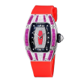 Richard Mille RM 07-01 Ladies Automatic Rubber Band Red With Diamonds Dial Watch