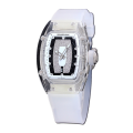 Richard Mille RM 07-02 Ladies Automatic Watch White With Diamonds Dial Rubber Band