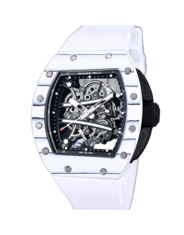 Richard Mille RM 61-01 Men Automatic Watch Transparent Dial Ceramics Bezel