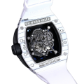 Richard Mille RM 61-01 Men Automatic Watch Transparent Dial Ceramics Bezel