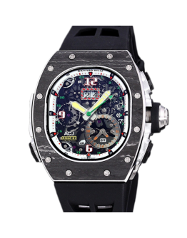 Richard Mille RM 62-01 Men Automatic Rubber Band Carbon Fiber Watch