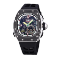 Richard Mille RM 62-01 Men Automatic Rubber Band Carbon Fiber Watch