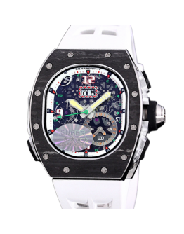 Richard Mille RM 62-01 Men Automatic Transparent Dial Carbon Fiber Watch