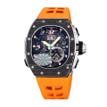 Richard Mille RM 62-01 Automatic Men Carbon Fiber Watch Transparent Dial