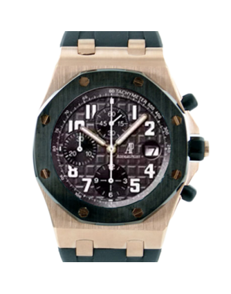 Audemars Piguet Royal Oak Offshore RoyalOakOffshore009 Men's 42mm Rubber Band Rose Gold-tone