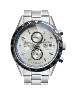 Tag Heuer Carrera 41mm Men's CV2011.BA0786 White Dial Stainless Steel