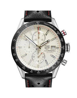 Tag Heuer Carrera CBM2110-003 Men 43mm Stainless Steel White Dial