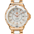 Tag Heuer Formula 1 Ladies 38mm Formula1WDB-010 White Dial Rose Gold-tone