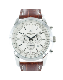Breitling Transocean Chronograph 46mm Men's TransoceanW011 White Dial