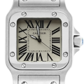 Cartier Santos Ladies W20056D6 28mm Silver-tone White Dial