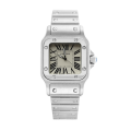 Cartier Santos Ladies W20056D6 28mm Silver-tone White Dial