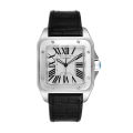 Cartier Santos 38mm Mens W20073X8 White Dial Silver-tone Watch