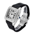 Cartier Santos 38mm Mens W20073X8 White Dial Silver-tone Watch