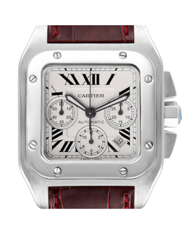 Cartier Santos 42mm W20090X8 Men's White Dial Watch