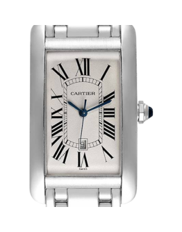 Cartier Tank Americaine Unisex 27mm W26032L1 Silver-tone