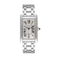 Cartier Tank Americaine Unisex 27mm W26032L1 Silver-tone