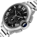 Cartier Ballon Bleu Mens 47mm W6920077 Silver-tone Black Dial