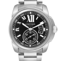 Cartier Calibre de Cartier 43mm W7100016 Mens Black Dial Stainless Steel