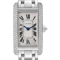 Cartier Tank Americaine Ladies WB7018L1 27mm Silver-tone Bracelet