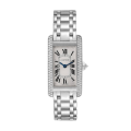 Cartier Tank Americaine Ladies WB7018L1 27mm Silver-tone Bracelet