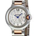 Cartier Ballon Bleu Ladies WE902030 White Dial Silver-tone