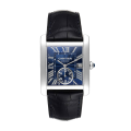 Cartier Tank MC WSTA0010 36mm Mens Leather Strap Silver-tone